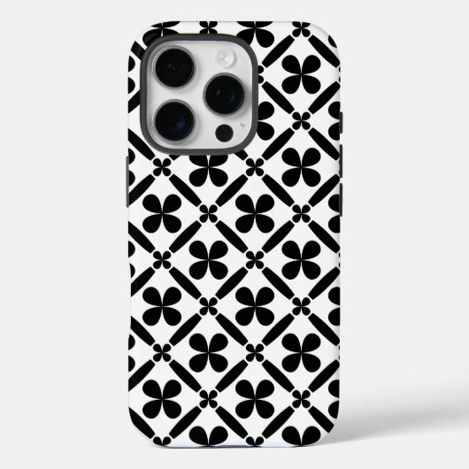 Coques Case-Mate iPhone Design motif en noir et blanc (Verso)