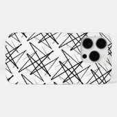 Coques Case-Mate iPhone Design motif en noir et blanc (Verso (horizontal))