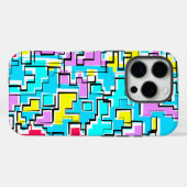 Coques Case-Mate iPhone Design Motif moderne coloré (Verso (horizontal))