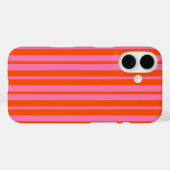 Coques Case-Mate iPhone Design Motif Orange Rose (Verso (horizontal))