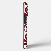 Coques Case-Mate iPhone Design Motif rouge et blanc sans faille (Verso / Droite)