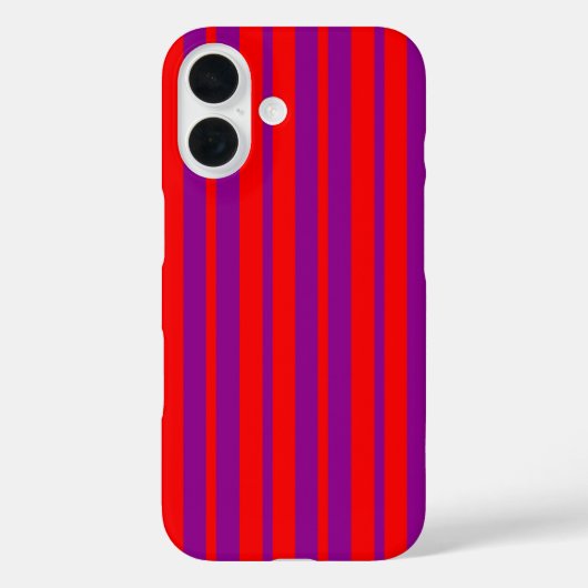 Coques Case-Mate iPhone Design Motif rouge violet élégant rayures (Verso)