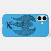 Coques Case-Mate iPhone Design noir et bleu Angel (Verso (horizontal))