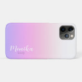 Coques Case-Mate iPhone Design ombré violet et rose (Dos (Horizontal))
