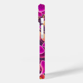 Coques Case-Mate iPhone Design personnalisé magnifique violet orchidée ros (Verso / Gauche)