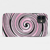 Coques Case-Mate iPhone Design pivotant rose et noir (Dos (Horizontal))