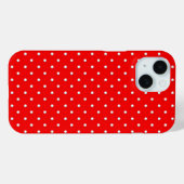 Coques Case-Mate iPhone Design Pois Rouge Et Blanc Classique (Verso (horizontal))