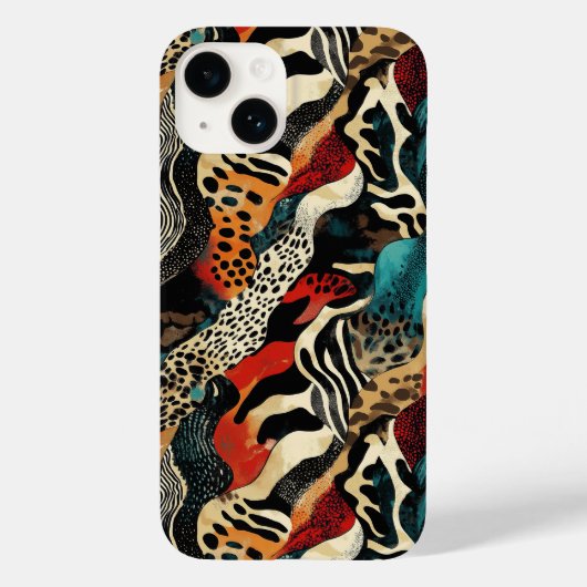Coques Case-Mate iPhone Design Poster de animal élégant (Verso)