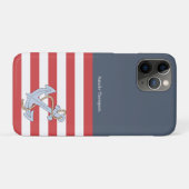 Coques Case-Mate iPhone Design preppy moderne mignon marine bleu marine (Dos (Horizontal))