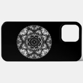Coques Case-Mate iPhone Design Rond Fancy sur Noir. (Verso (horizontal))