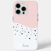 Coques Case-Mate iPhone Design rose minimal avec points Coque-Mate iPhone  (Verso)