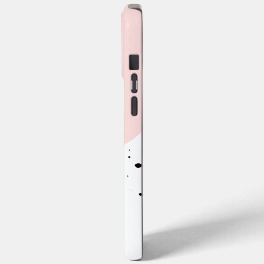 Coques Case-Mate iPhone Design rose minimal avec points Coque-Mate iPhone  (Verso / Gauche)