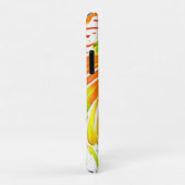 Coques Case-Mate iPhone Design spiral vert et orange (Dos/Droite)