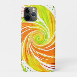 Case-Mate iPhone Case Design spiral vert et orange