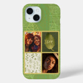 Coques Case-Mate iPhone Design tendance à feuilles vertes avec 2 de vos pr (Verso)