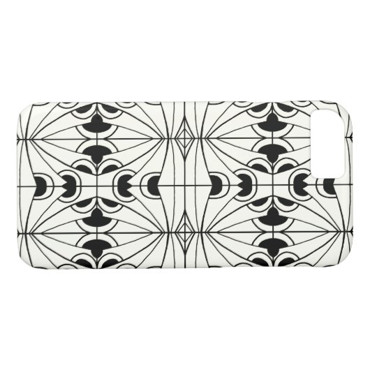 Coques Case-Mate iPhone Design unique en noir et blanc (Dos (Horizontal))