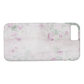 Coques Case-Mate iPhone design vintage rose (Dos (Horizontal))