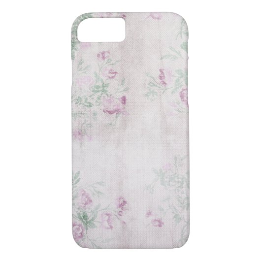 Coques Case-Mate iPhone design vintage rose (Dos)