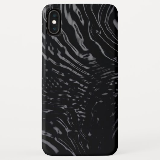 Coques Case-Mate iPhone Design Wavy Eau Noire (Dos)