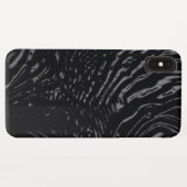 Coques Case-Mate iPhone Design Wavy Eau Noire (Dos (Horizontal))