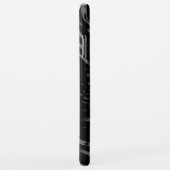 Coques Case-Mate iPhone Design Wavy Eau Noire (Dos/Droite)
