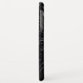 Coques Case-Mate iPhone Design Wavy Eau Noire (Dos/Gauche)