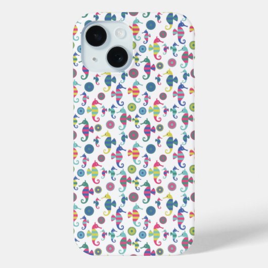 Coques Case-Mate iPhone Design Whimsical Seahorse (Verso)
