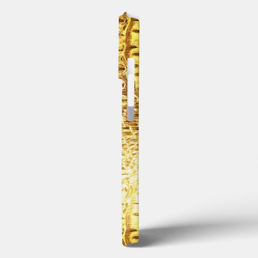 Coques Case-Mate iPhone Designer Alligator Crocodile Skin brillant Or (Verso / Gauche)