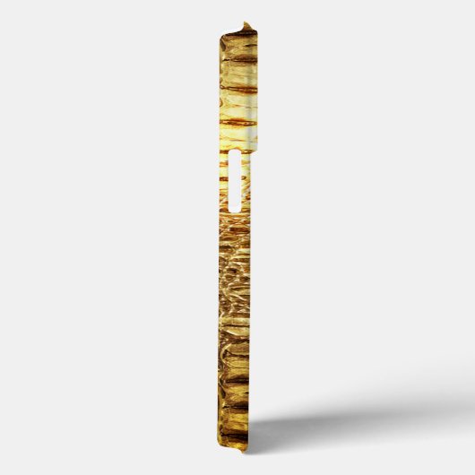 Coques Case-Mate iPhone Designer Alligator Crocodile Skin brillant Or (Verso / Droite)