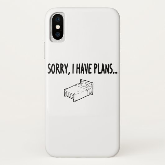 Coques Case-Mate iPhone Désolé J'Ai Des Plans (Dos)