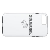 Coques Case-Mate iPhone Désolé, j'ai des projets (Dos (Horizontal))