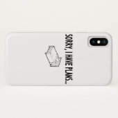 Coques Case-Mate iPhone Désolé j'ai des projets (Dos (Horizontal))