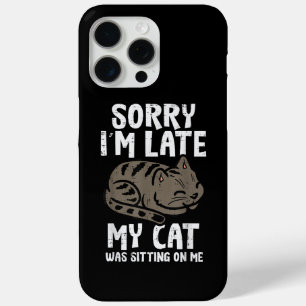 Coque iPhone 15 Pro Max Désolé, Je Me Suis Assis En Retard Sur Moi Animaux