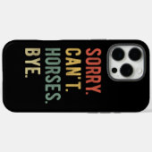 Coques Case-Mate iPhone Désolé, pas d'adieu aux chevaux II (Verso (horizontal))