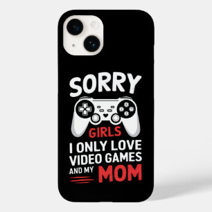 Coque Pour iPhone 14 Désolées les filles je n'aime que les jeux vidéo e