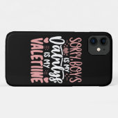Coques Case-Mate iPhone Désolés les garçons Papa est mon Valentin (Dos (Horizontal))