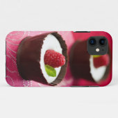 Coques Case-Mate iPhone Dessert blanc de mousse de chocolat (Dos (Horizontal))