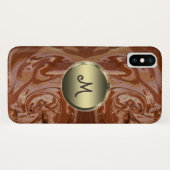 Coques Case-Mate iPhone Dessert tourbillon de cacao au chocolat au lait fo (Dos (Horizontal))