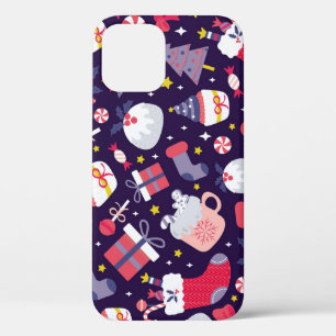 Case-Mate iPhone Case desserts de Noël, motif étoilé vintage.