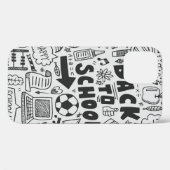 Coques Case-Mate iPhone dessin à la main élément école doodé (Verso (horizontal))