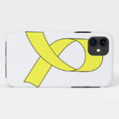 Coques Case-Mate iPhone Dessin à ruban jaune (Dos (Horizontal))