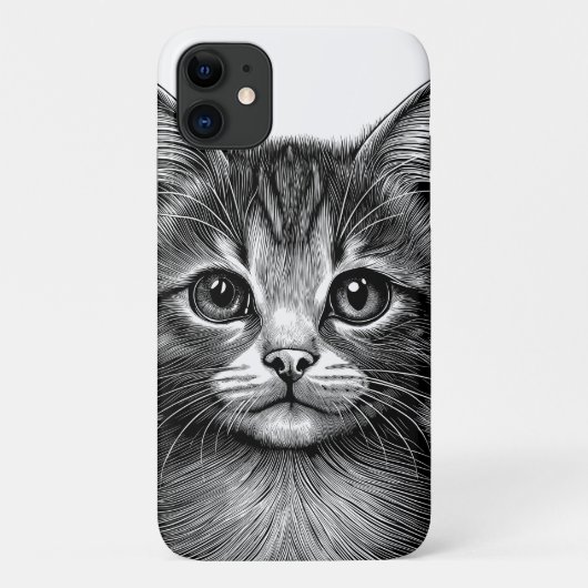 Coques Case-Mate iPhone Dessin adorable de Young Cat (Dos)