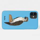 Coques Case-Mate iPhone dessin animé d'aigle des Philippines (Dos (Horizontal))