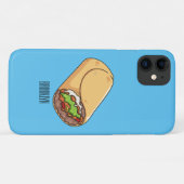 Coques Case-Mate iPhone dessin animé de Burrito (Dos (Horizontal))
