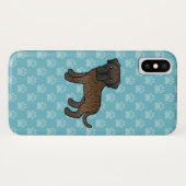 Coques Case-Mate iPhone Dessin animé de chien Mastiff anglais bringé (Dos (Horizontal))