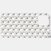 Coques Case-Mate iPhone dessin animé de llama alpaga souriant (Verso (horizontal))