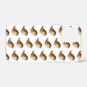 Coques Case-Mate iPhone Dessin animé d'oiseau moineau (Verso (horizontal))