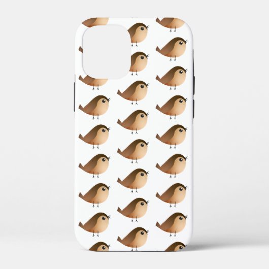 Coques Case-Mate iPhone Dessin animé d'oiseau moineau (Verso)