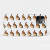 Coques Case-Mate iPhone Dessin animé d'oiseau moineau (Dos (Horizontal))