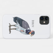 Coques Case-Mate iPhone dessin animé d'oiseau vautour du roi (Dos (Horizontal))